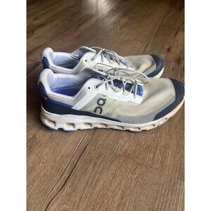 On Cloudvista  Men's size 10 White Blue Running Training Lightweight Sneakers